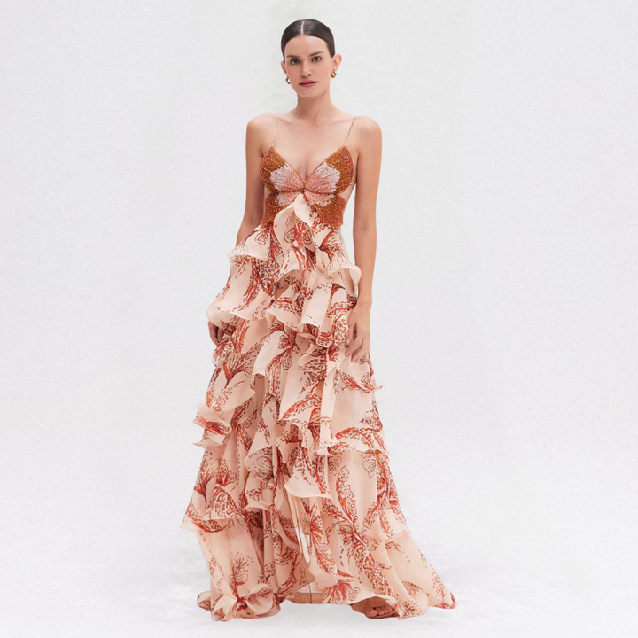 Elia Abito con Volant e Corpino Farfalla per Donna