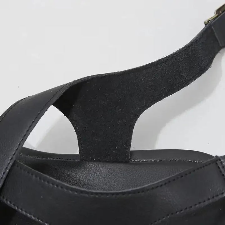 Ria Comode Sandali a Strappo con Fibbia per Donna