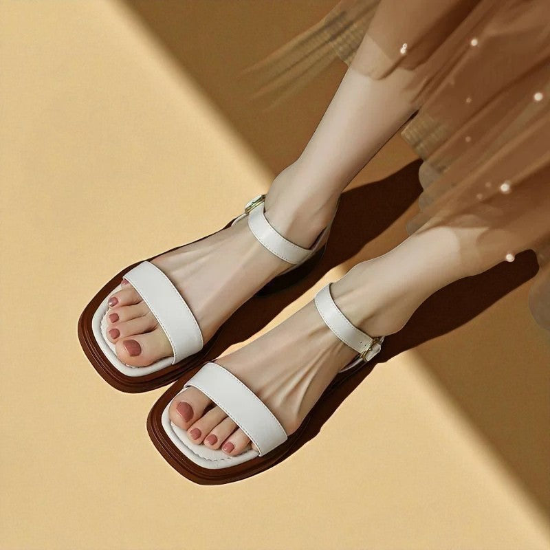 Grace Punta Aperta Sandali con Cinturino per Donna