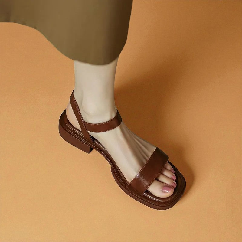 Grace Punta Aperta Sandali con Cinturino per Donna