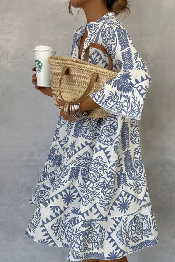 Suzy Boho Abito con Vestibilità Rilassata per Donna