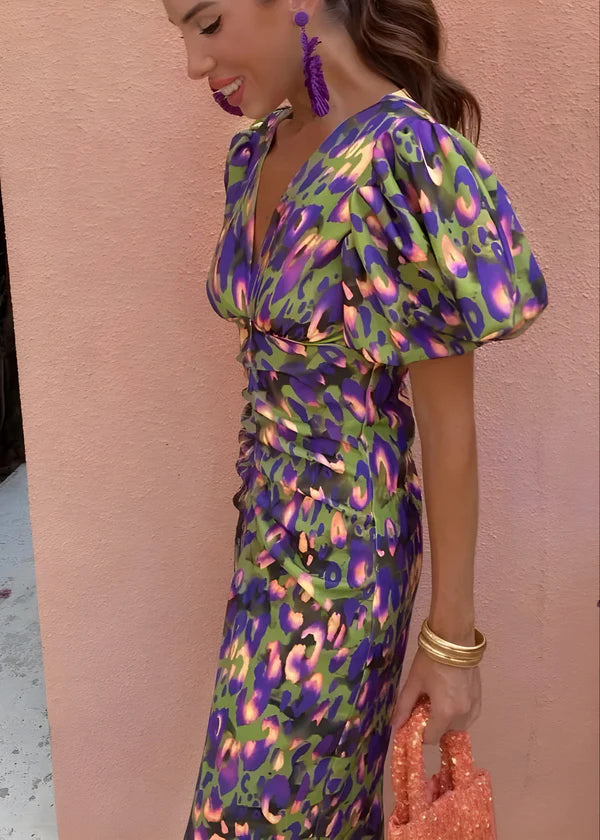 Sheila Alla Moda Abito Midi Arricciato per Donna