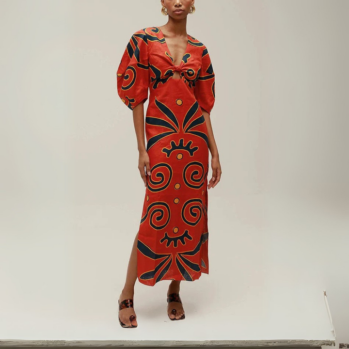 Mira Vivace Abito con Maniche Ampie per Donna