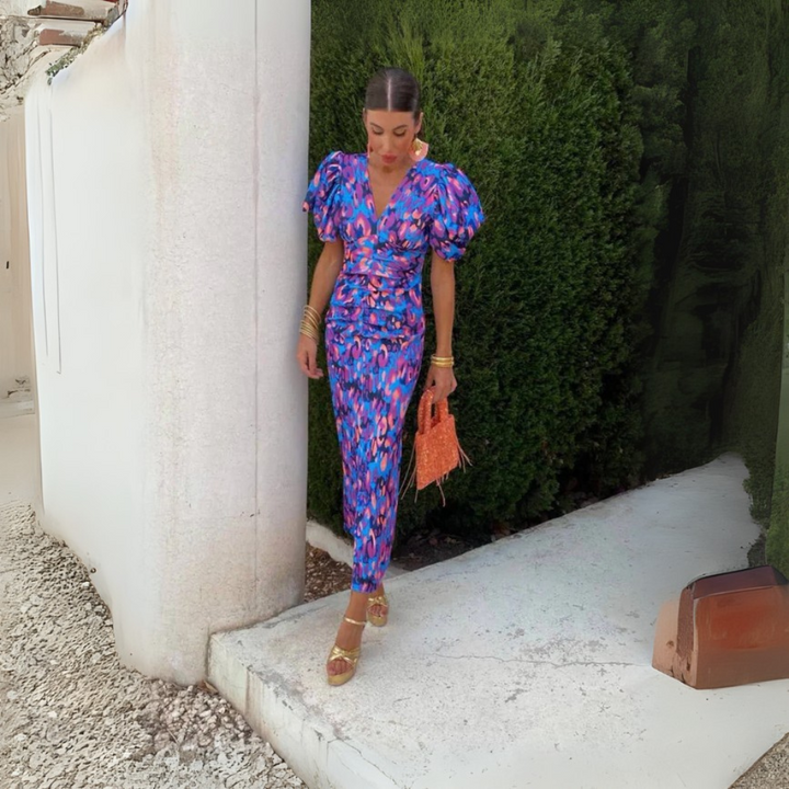 Sheila Alla Moda Abito Midi Arricciato per Donna