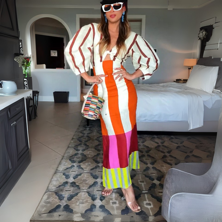 Mira Vivace Abito con Maniche Ampie per Donna