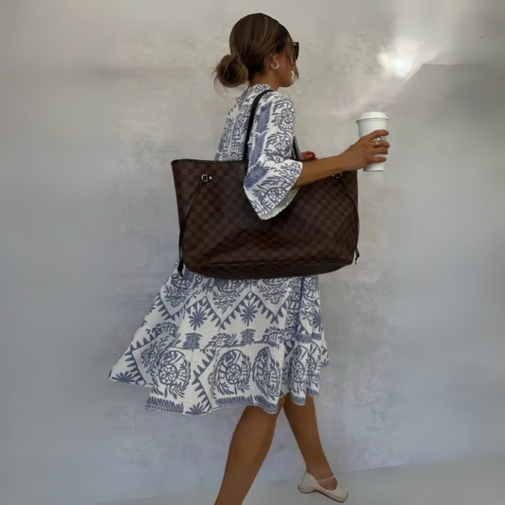 Suzy Boho Abito con Vestibilità Rilassata per Donna