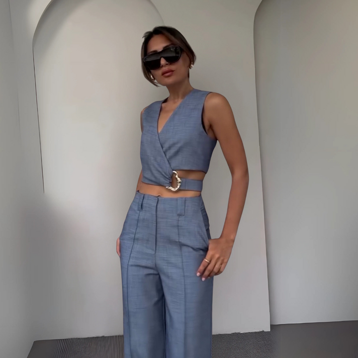 Ruby Moderno Completo Due Pezzi Corto per Donna