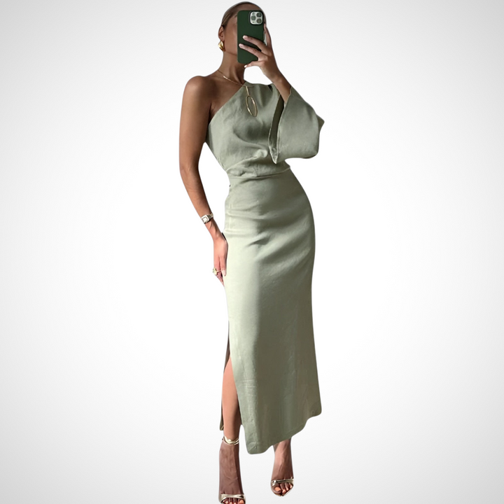 Aria Stiloso Abito Midi Monospalla per Donna