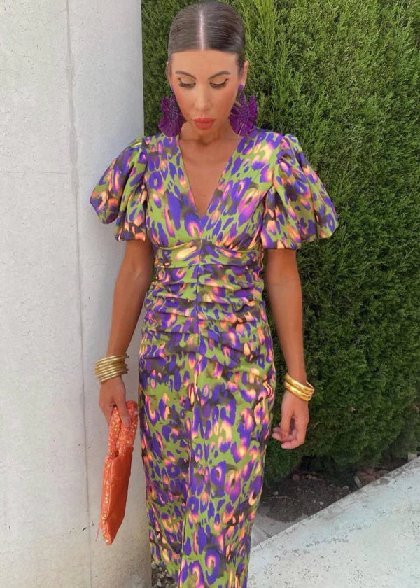 Sheila Alla Moda Abito Midi Arricciato per Donna